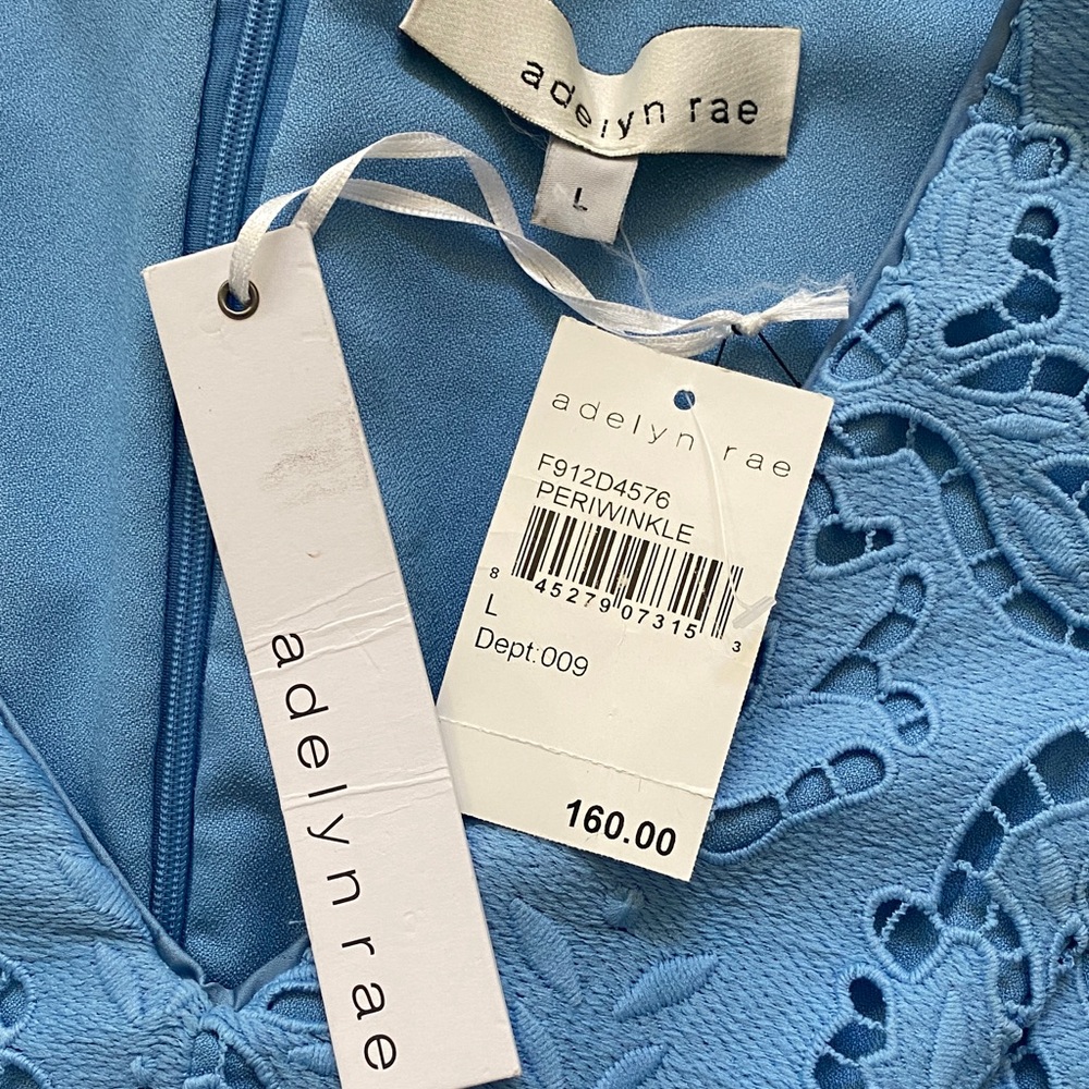 NWT! Adelyn Rae Sky Blue Dress - Picture 4 of 6
